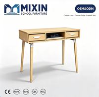 Bureau de travail OEM avec 4 pieds, bureau d'ordinateur en bois, table d'étude avec tiroir, mobilier de bureau à domicile, poste de travail moderne