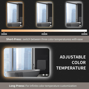 Rectangular Backlit <b>Mirror</b> Bathroom 24x36 Inch Led <b>Lighted</b> <b>Vanity</b> <b>Mirror</b> With Touch Controls For Modern Bathrooms - Product Image 5