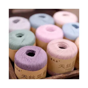 High Tenacity Design Tencel Linen Spring And Summer Thread Cotton Yarn Handmade Crochet Clothing Line