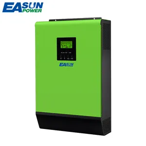 EASUN híbrido de potencia 110vdc 120vac a 220vac 3K 24v Fase dividida sinusoidal pura MPPT inversor Solar