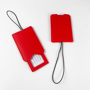 Cheap Solid Color Travel Card Holder Luggage <b>Name</b> Brand Waterproof Anti-Theft PU Luggage <b>Tag</b> - Product Image 6