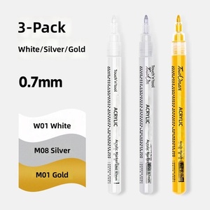 Set di Penne Gel Bianche Opache, Marcatori Acrilici ad Alta Copertura per Disegno su Carta Nera e Illustrazione - Product Image 4