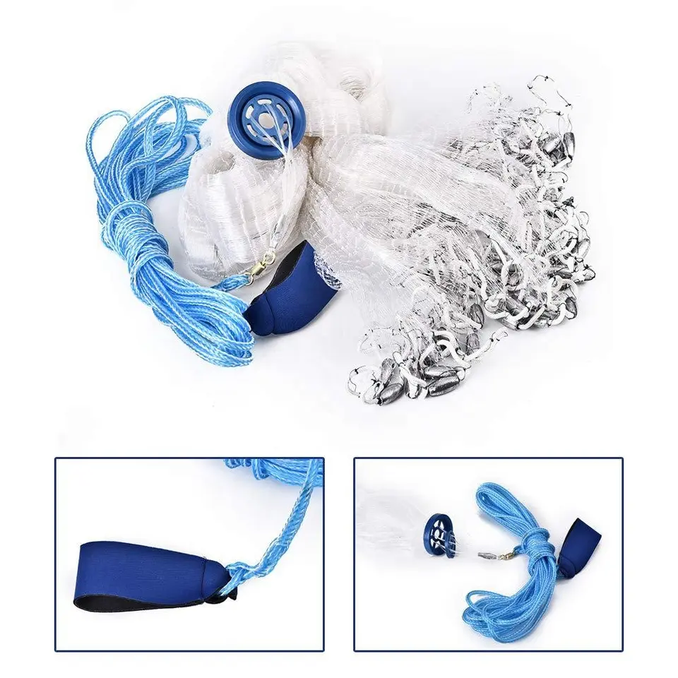 cost of fishing net BasicGear Seine Net, 4ft x 5ft, Commercial and Recreational 3/8 square mesh Pro Cast Net Fishing Mesh