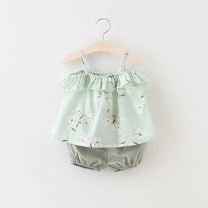 Vêtements pour bébés en gros, ensembles de vêtements pour bébés, pantalons et jupes à fleurs pour filles, costumes de fournisseur chinois - Product Image 2