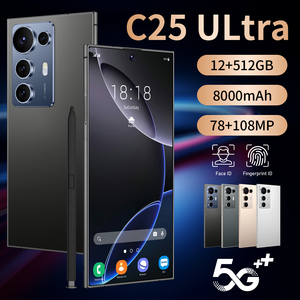 Teléfono c25 ultra 5G de bajo precio con pantalla grande de 7.3 pulgadas, 12+512 GB, batería de larga duración de 7800 mAh, carga rápida y cámara de belleza de 108 MP - Product Image 2