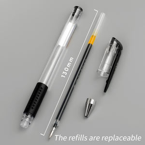 Stylos à encre gel à pointe bille <span class=keywords><strong>de</strong></span> 0,5 mm, grande capacité |   Recharges remplaçables 3 couleurs pour étudiants et usage professionnel - Product Image 4