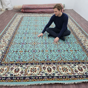 Handmade Hand knotted wool rug washable non slip eco friendly area rug for Living room hotel office commercial - Product Image 2
