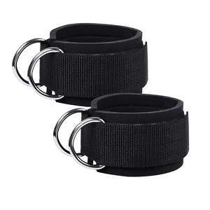 Tobilleras Deportivas Unisex MKAS de Alta Calidad, Acolchadas, de Nailon y Algodón, Duraderas, Transpirables, para Gimnasio, Soporte para Máquinas de Fitness, Protección para Tobillos - Product Image 4