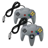 N64 Gaming Joysticks Port Transparente N64 Controller Gamepad Joysticks Joypads Game Pad Long Wired para Classic 64 Controllers
