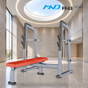 Banco Plano Profesional Compacto y Elegante MND para Gimnasio, Equipo de Entrenamiento de Fuerza, Bajo Mantenimiento - Product Image 1