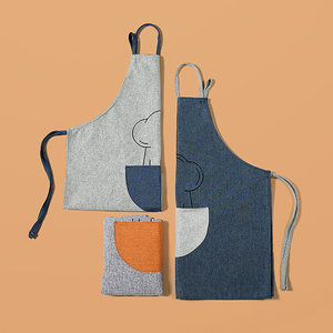Wholesale Washable & Reusable Printed Cooking Kitchen <b>Apron</b> for Women <b>Men</b> with Pockets and Adjustable Strap - Product Image 6