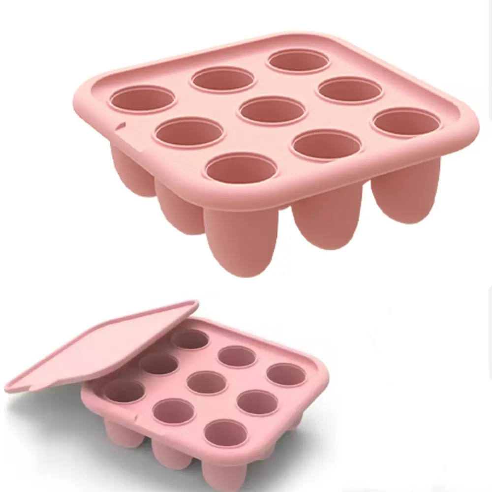 Molde de silicona para hacer cubitos de helado redondos con logotipo personalizado grande y muestra gratis de BPA para bandeja de bolas de whisky, moldes, bandejas de herramientas de cubo