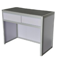 Mostrador Plegable de Aluminio Resistente, Expositor para Consultoría, Vitrina para Stand de Exhibición
