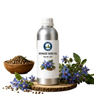 Aceite Portador de Borago Officinalis Prensado en Frío 1 KG, 100% Puro y Natural, No Sintético - Para Cuidado de la Piel y Mezclas de Aceites para Masajes - Product Image 1