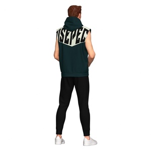 Sweat à capuche sans manches pour la boxe, idéal pour les séances d'échauffement, tissu respirant, sweat à capuche pour l'entraînement en salle de sport - Product Image 4