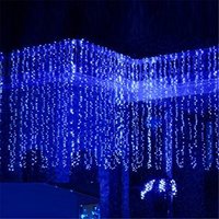 Guirlande de Noël LED Fée Rideau Glaçon Guirlande Lumineuse AC 220V Rue Extérieure Décorative Vacances Lumière