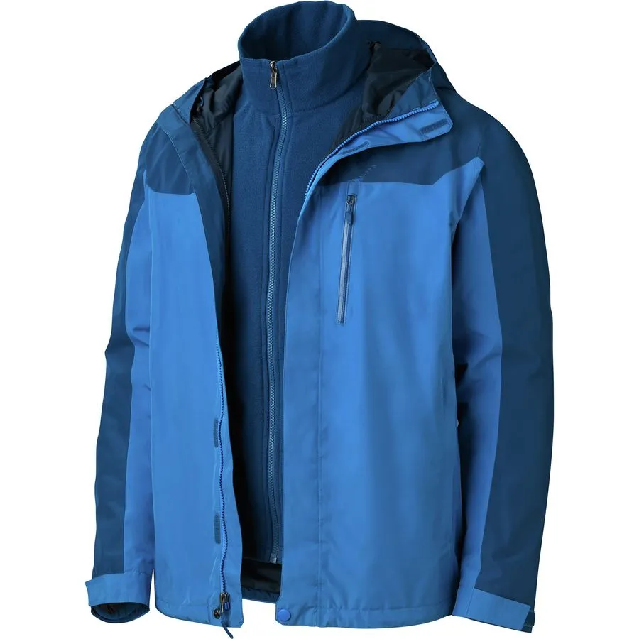 Горячая Распродажа, мужская куртка 3 в 1, зимняя высококачественная водонепроницаемая куртка 3 в 1 на заказ с флисовой подкладкой