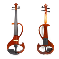 Violín Eléctrico Tamaño 4/4 con Diapasón de Ébano, Fabricante OEM de China, Suministro de Alta Calidad para Intérpretes y Grabaciones