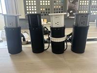 KLASS Pop-up-Buchse für die Küche Versteckter Tisch schalter Motorisiertes Heben UK EU US-Standardst ecker USB-C schnelles kabelloses Laden