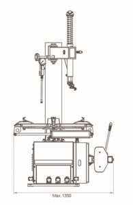 Máquina de extracción de neumáticos de motocicleta barata OEM Fostar 10-26 "Capacidad de sujeción para Sudáfrica - Product Image 6