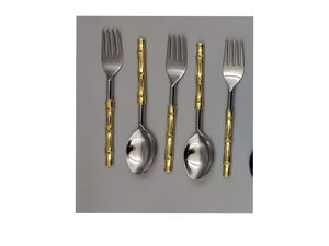 Ensemble de couverts en acier inoxydable plaqué or PVD de luxe, couverts modernes pour hôtel et restaurant, couverts design pour hôtel et restaurant - Product Image 2