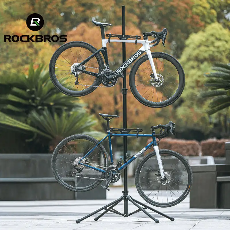 ROCKBROS MTB Road Bike Bicycle Repair Rack Steel Iron Mountain Bike Display Rack Repair Stand Bicycle Display Rack