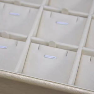 Bandeja de terciopelo al por mayor para exhibición de joyas, pequeña bandeja flocada para anillos, collares, pulseras y pendientes, organizador de joyas para cajón, soporte para plato de joyas - Product Image 5