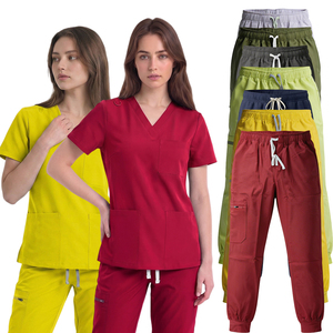 Set <span class=keywords><strong>di</strong></span> Divise Mediche per Dottori e Infermieri, Abbigliamento da Lavoro Ospedaliero Personalizzabile, Alta Qualità, Comodo ed Elastico - Product Image 1