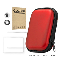 Kit de protection premium compatible avec ANBERNIC R36S, étui rigide de transport, protection d'écran, capuchons de pouce
