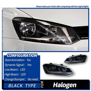 ไฟหน้า LED AURON Polo ปี 2011-2018 ชุดอัพเกรด/ติดตั้งเพิ่มเติม แสงต่ำ ความสว่างสูง 6000 ลูเมน 6000K 12V 36W ไฟใหม่ ขายส่ง - Product Image 4