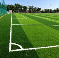 Césped Artificial de Fútbol Monofilamento de 40mm 50mm 60mm Resistente al Fuego y a los Rayos UV para Campos de Fútbol al Aire Libre