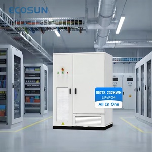 Unité de stockage d'énergie AC LiFePO4 fiable ESCOSUN 100 kW, refroidissement liquide, protection IP55, surveillance LCD, compatibilité hors réseau/sur réseau - Product Image 1