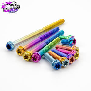 Tmj M6X8-40Mm Titaniumlegering Schroeven Met Interne En Externe Zeshoekige Koppen Voor Motorfietsen En Elektrische Voertuigen, Matte Finis - Product Image 1