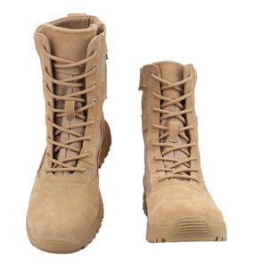 Bottes tactiques DFF02 Desert Sand pour hommes, en tissu suédé respirant, semelle extérieure robuste et durable, bottes de randonnée et de travail - Product Image 3