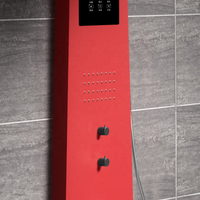 Pluie panneau de douche intelligent tours de colonne en acier inoxydable panneau de douche mural pour salle de bain ensemble de colonne de douche de massage