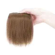 Parrucche a onda naturale da donna con 10cm parte dei capelli 8 pollici capelli umani malaysiani sciolti stile profondo 1B colore - Product Image 1