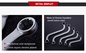 Premium Adjustable Wrench <b>Set</b> - Full <b>Metric</b> S-Style Double Ring <b>Spanner</b>, Carbon Steel, DIY Grade, OEM Support - Product Image 3