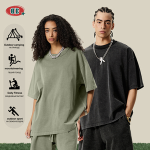 Venta al por mayor <span class=keywords><strong>de</strong></span> camisetas <span class=keywords><strong>de</strong></span> gimnasio personalizadas <span class=keywords><strong>para</strong></span> <span class=keywords><strong>hombre</strong></span> Vintage <span class=keywords><strong>de</strong></span> gran tamaño Boxy 100% algodón largo personalizado serigrafía lavada en blanco camiseta <span class=keywords><strong>de</strong></span> gran tamaño - Product Image 3
