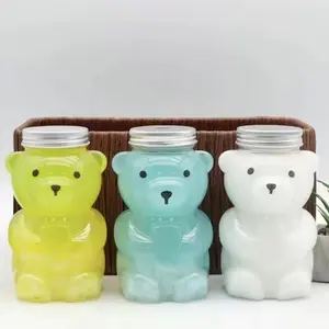 Botella de oso lindo creativo 500mlpet