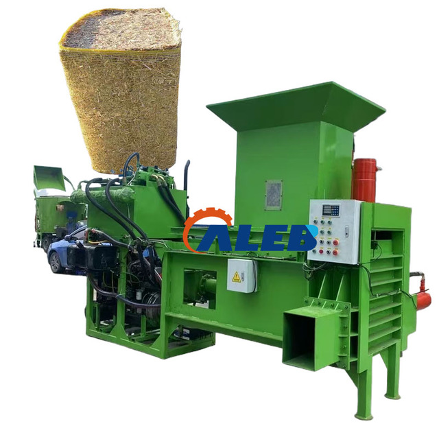 Agricultural Hydraulic Bagging Baler Rice Husk Baling Press Machine Silage Packing Hydraulic Pressing Machine