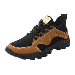 All'ingrosso Casual 2021 scarpe da trekking sportive di moda traspiranti per uomo scarpe da passeggio maschili in tessuto nero servizio OEM \ ODM <span class=keywords><strong>1</strong></span> paio - Product Image 6