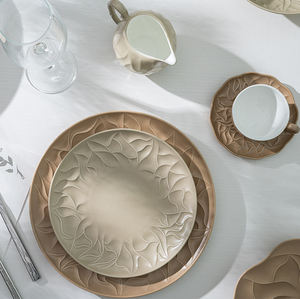 Assiette de présentation <span class=keywords><strong>vert</strong></span> clair bordée de fleurs assiette à salade en porcelaine assiette à dîner plats de service pour mariage et restauration - Product Image 2