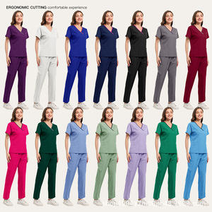 Divisa da Lavoro per Infermieri e Medici, Camice Medico in Tessuto Dobby di Poliestere, Traspirante e Termoregolante, Unisex, Cina - Product Image 4