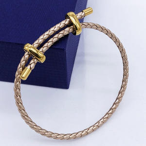 Bracelet à boucle en acier inoxydable, tendance et populaire, Bracelet réglable en cuir pour Couple, pour femmes et hommes, Offre Spéciale - Product Image 3