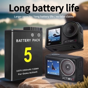 Pour <span class=keywords><strong>Hero</strong></span> DJI Sport Camera Action <span class=keywords><strong>5</strong></span> <span class=keywords><strong>Pro</strong></span> Action 4 3 pour <span class=keywords><strong>Go</strong></span> Mah 1950 mAh - Product Image 4