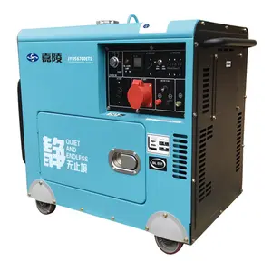 Làm mát bằng không khí di động 5KVA 5.5kva 6 KVA Single phase siêu im lặng Máy phát điện diesel điện