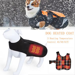 बिल्ली पालतू यूएसबी मौसम पफर सर्दियों के आउटडोर गर्म कुत्ते कोट के साथ 3 तापमान नियंत्रण गर्म कुत्ते जैकेट - Product Image 6