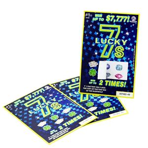 Cartes à <span class=keywords><strong>gratter</strong></span> personnalisées pour jeux de loterie avec languette à tirer Fabricant de billets de <span class=keywords><strong>bingo</strong></span> à ouvrir - Product Image 1