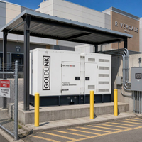 Générateurs diesel Goldlink Power 180KVA145KW à refroidissement par eau, générateur diesel triphasé 180KVA AC, groupe électrogène diesel silencieux 145KW