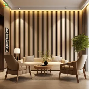 New Arrivals Hot Sales Durable Materials Acoustic Slat Wall Panel Anti-Scratch Oak Wall Panels